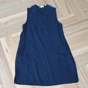 BELLA DAHL Navy Sleeveless Dress Medium